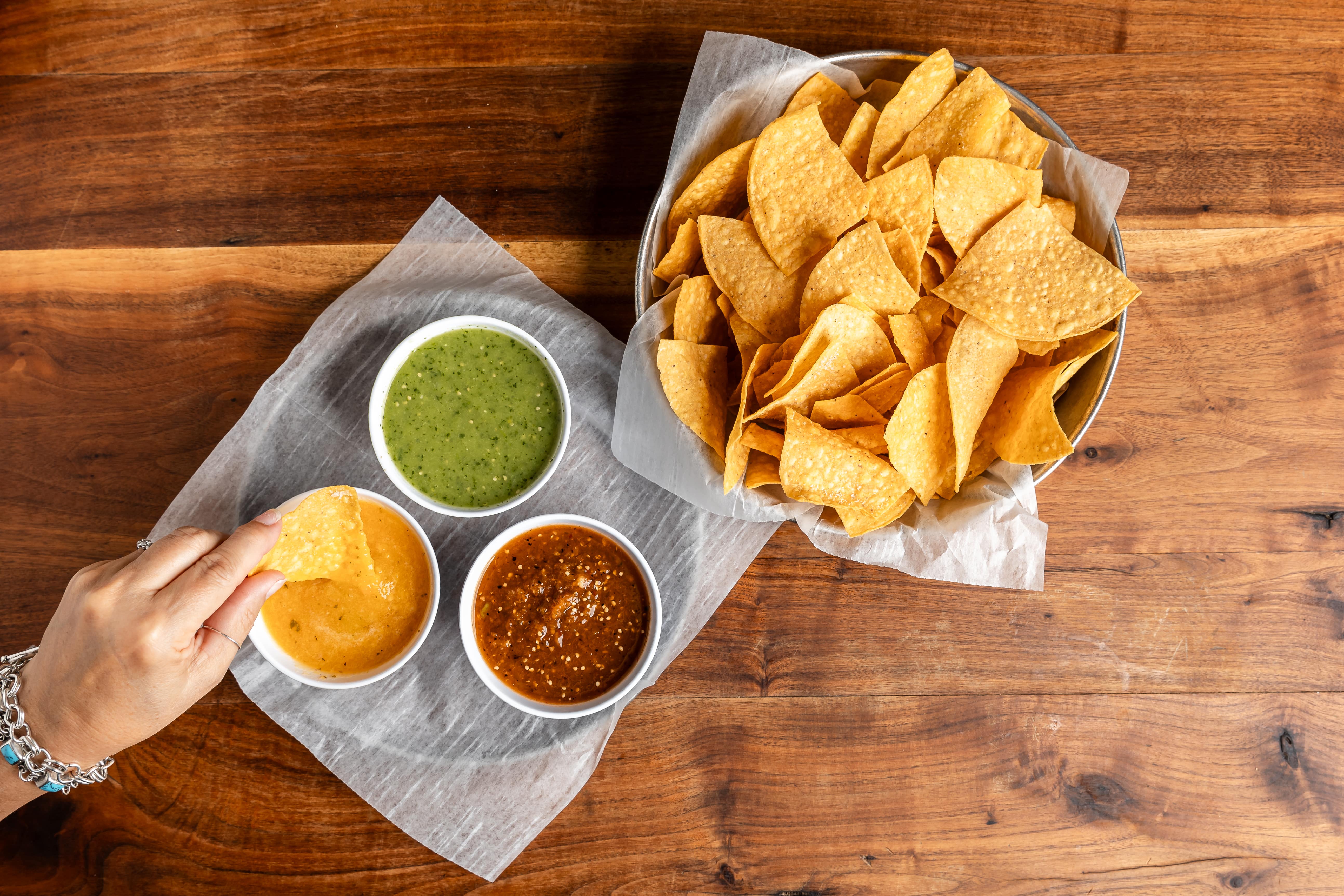 Chips and guacamole