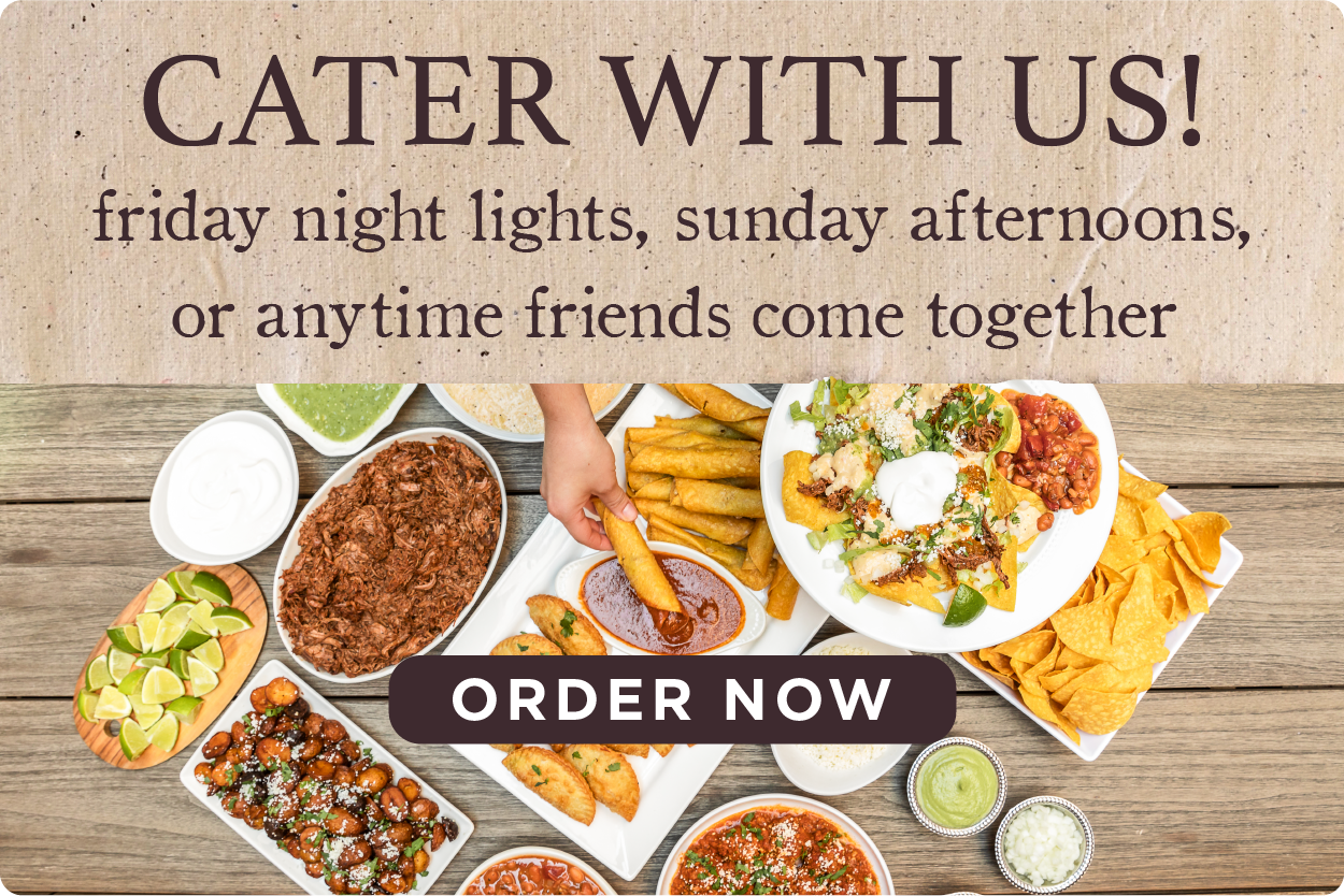 Cater with us! Order now.